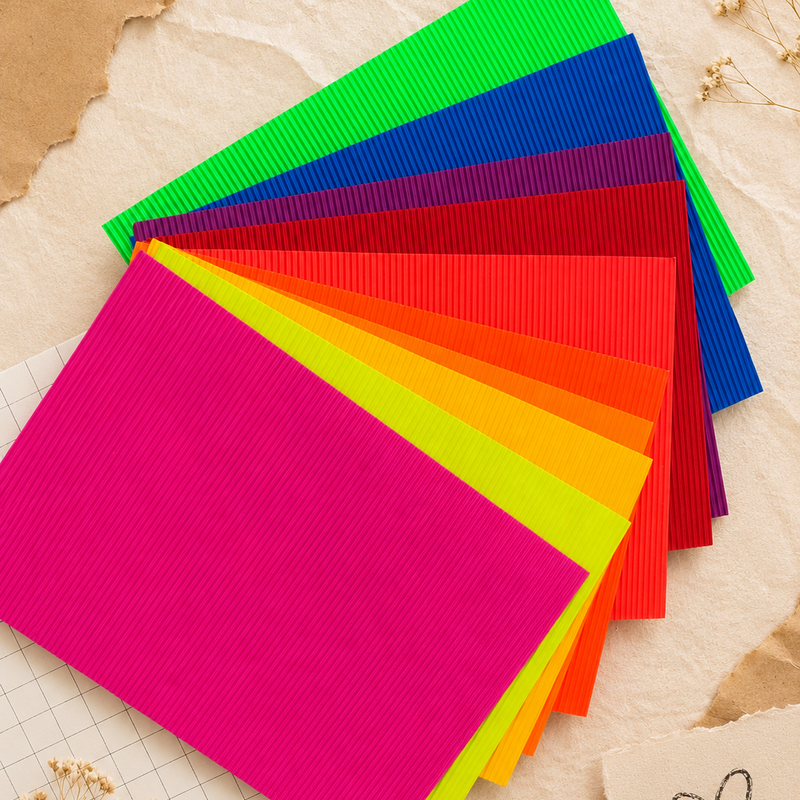 Craft corrugated sheets set ( 10 sheets )