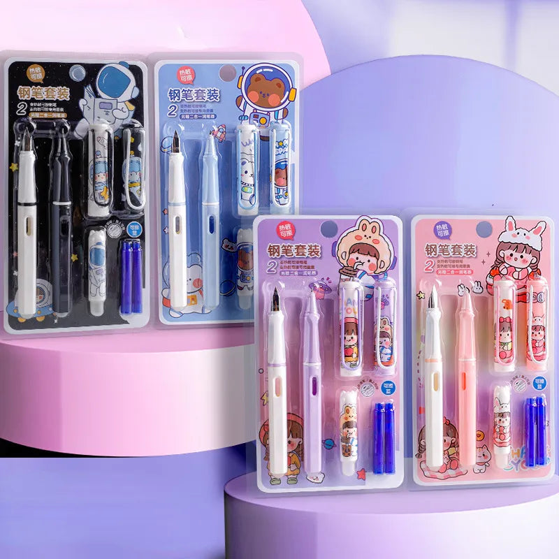 Cartoon premium ink pen set
