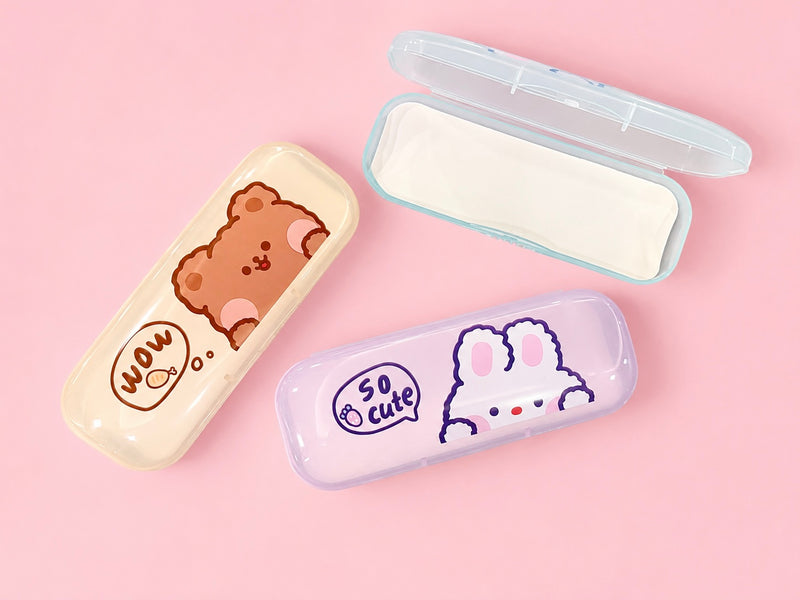 Kids cartoon specs case