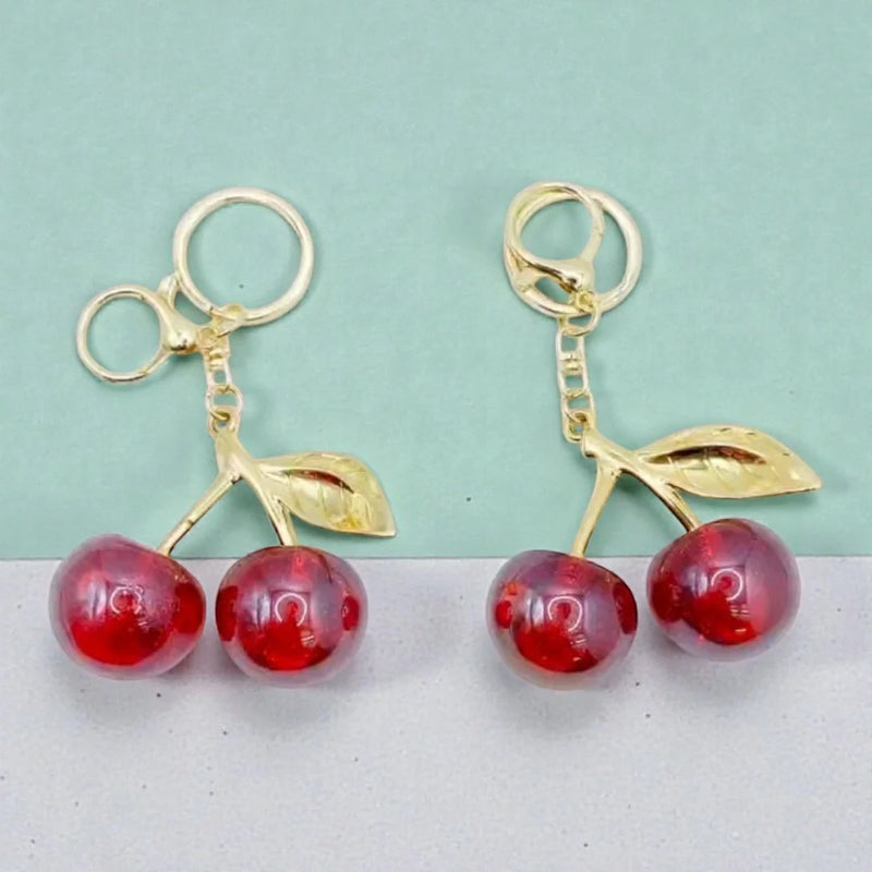 Cherry Charm Keychain