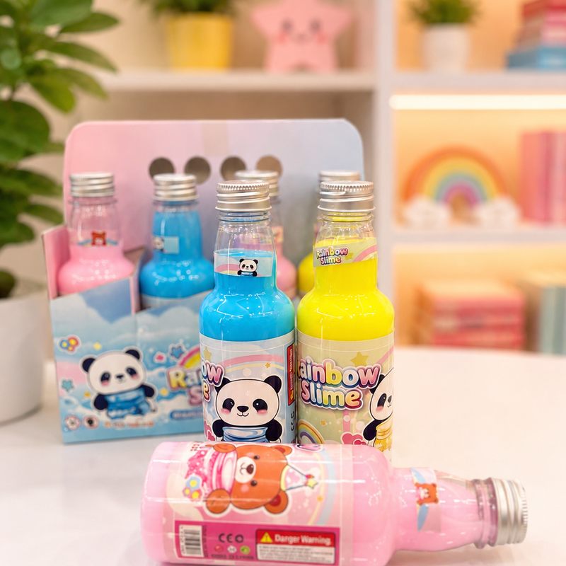 Neon bottle slime