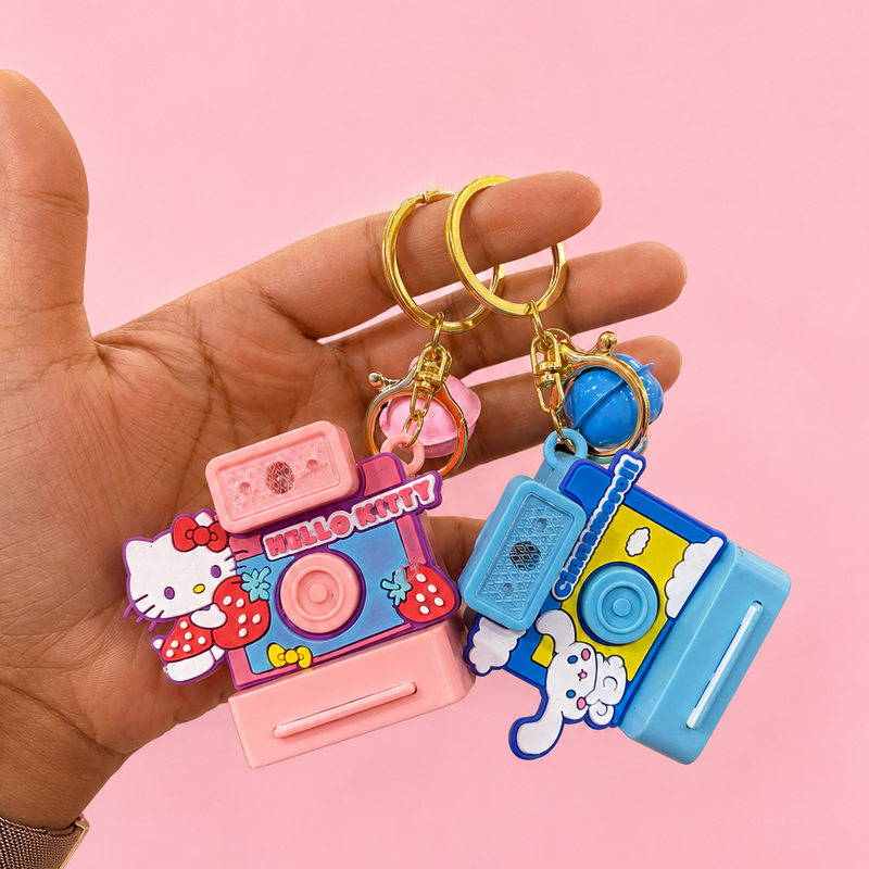 Cute cartoon camera keychain