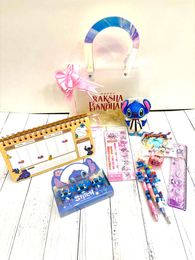 Stitch Rakhi bag hamper