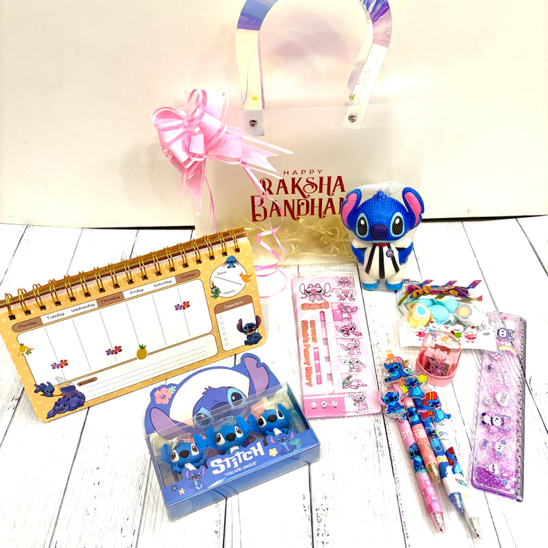 Stitch Rakhi bag hamper