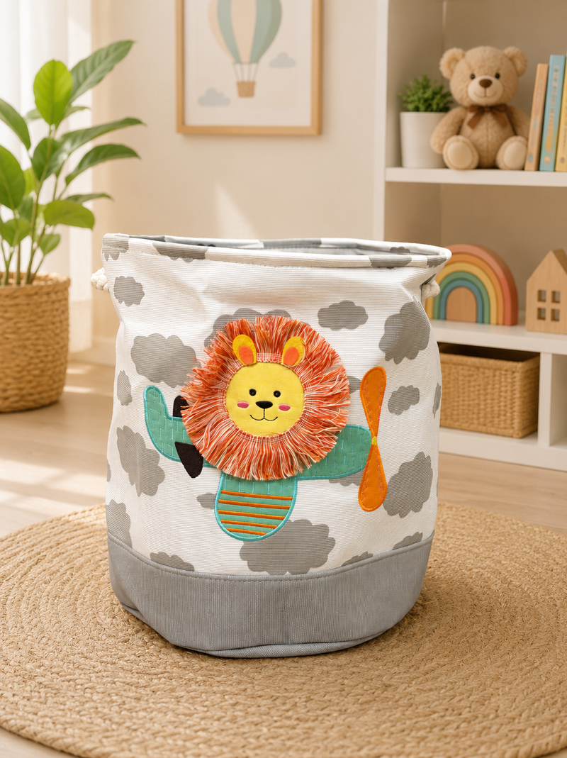 Fun laundry basket / organiser for kids