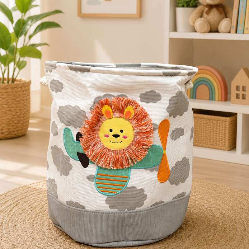 Fun laundry basket / organiser for kids