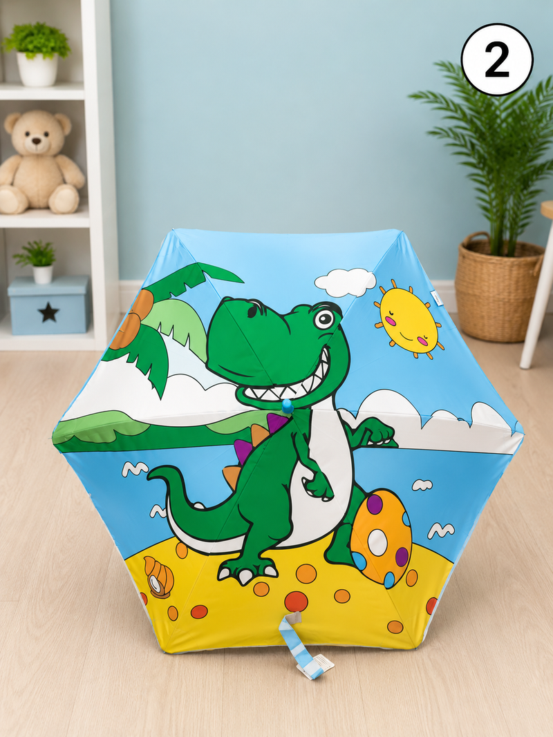 Dino premium umbrella for kids -2 fold