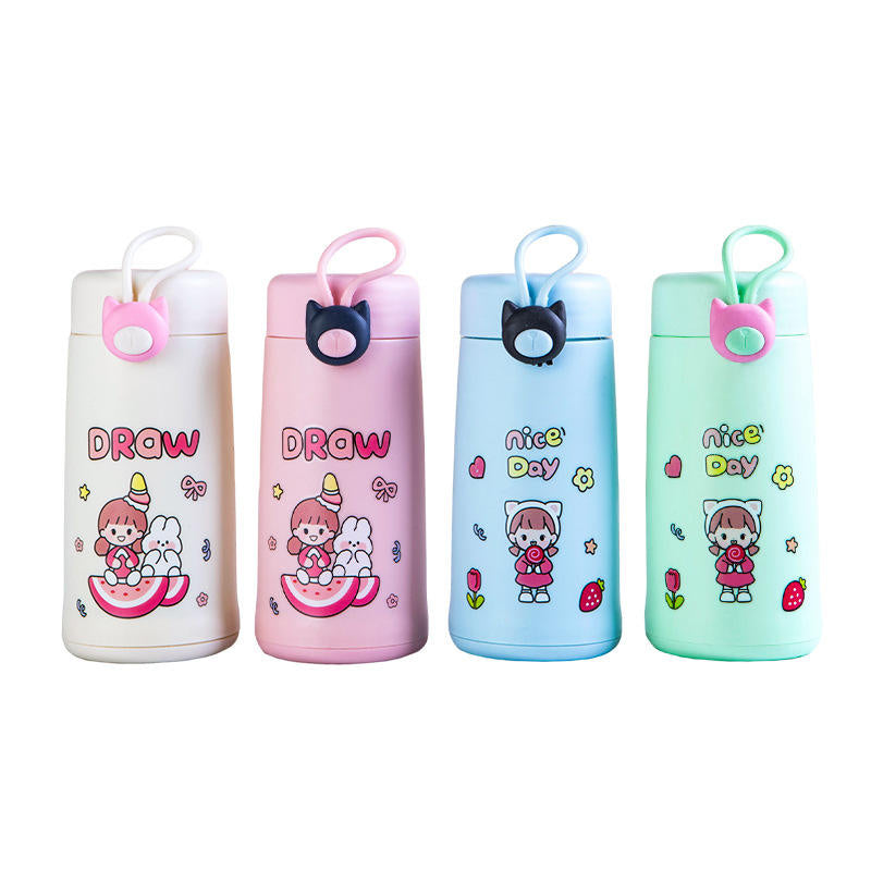Cute doll glass bottles