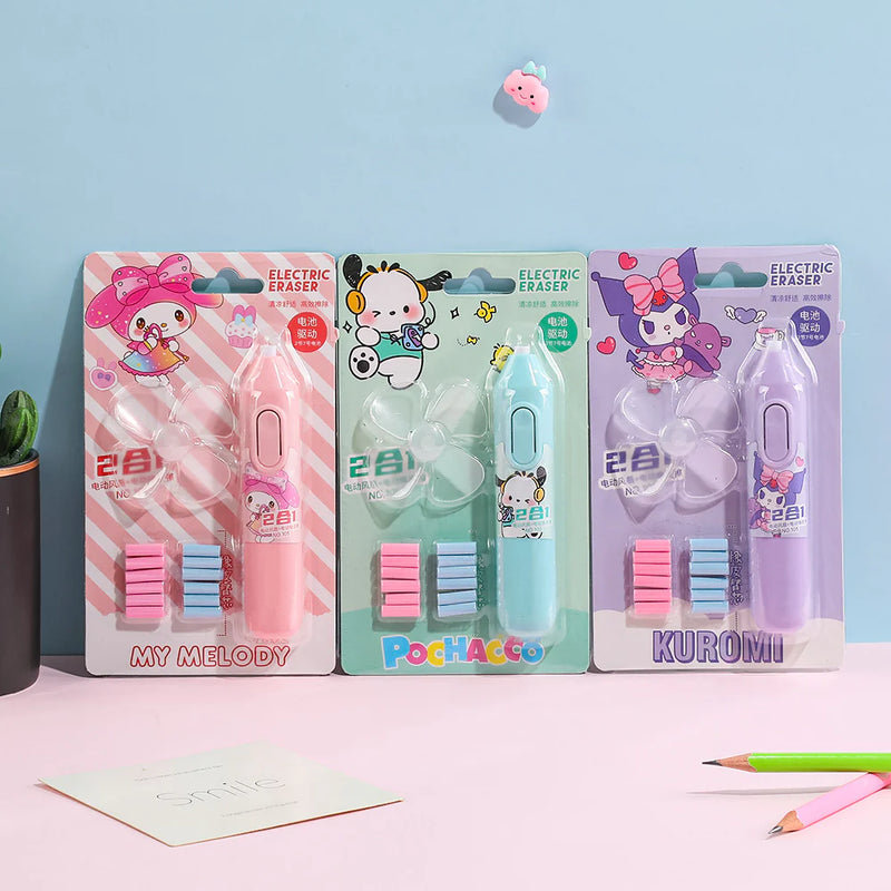 Cute mini electric eraser ( Random design & colour )