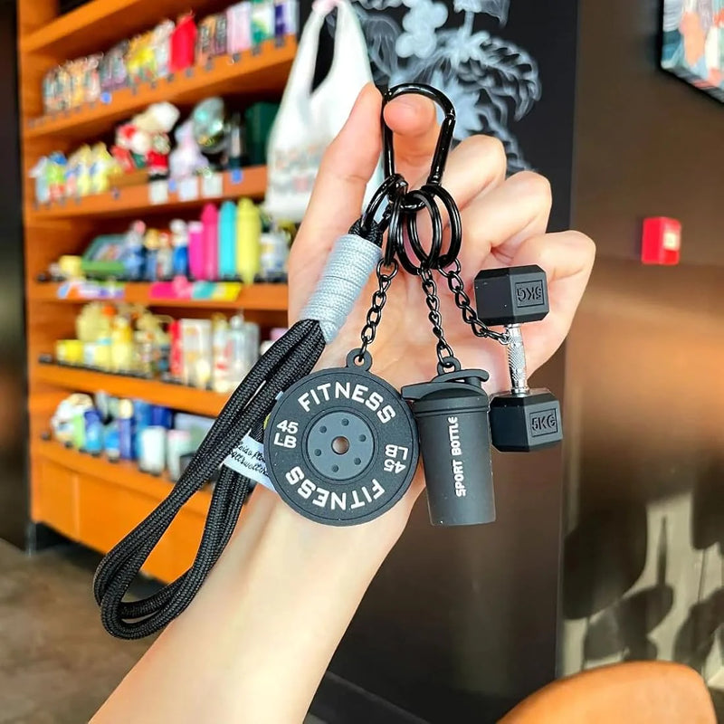 Gym starter pack keychain