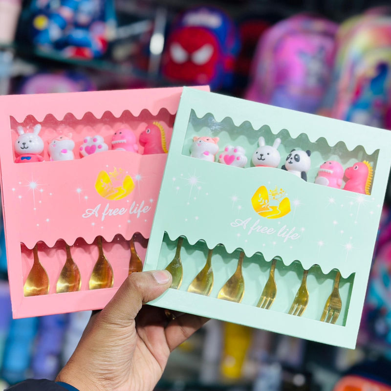 Cute cartoon assorted cutlery set for kids