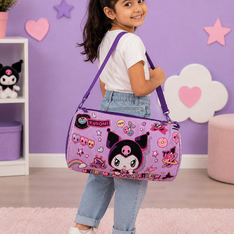Kuromi kids duffle bag