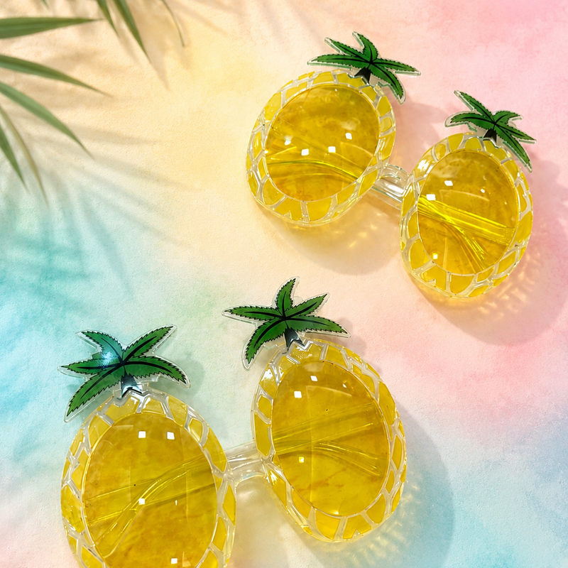 Pool theme party pineapple glasses
