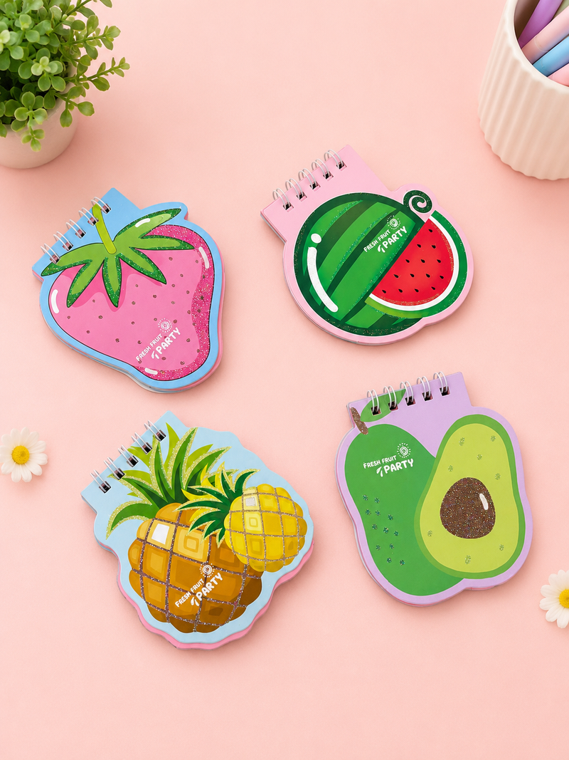 Fruity mini spiral diaries