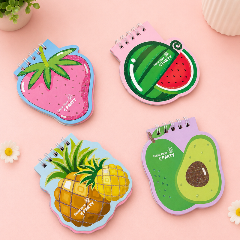 Fruity mini spiral diaries
