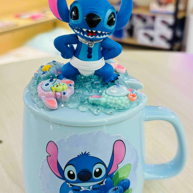 Stitch 3D topper ceramic mug