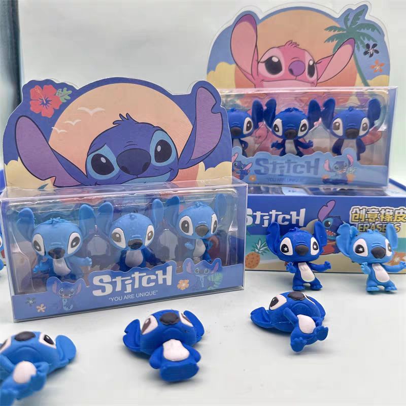 Stitch theme eraser set