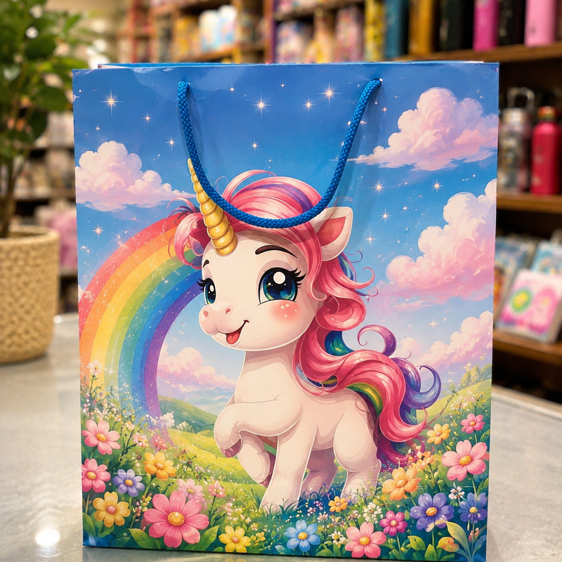 Unicorn gift paper bag (12.5”* 10” )
