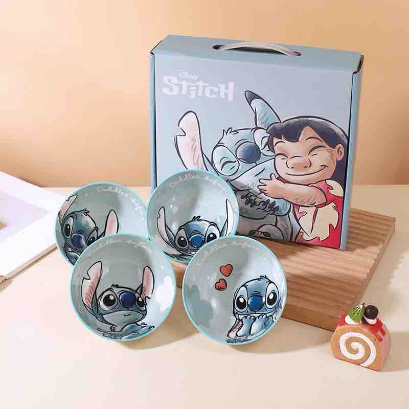 Stitch Ceramic Bowl set ( Set of 4 )