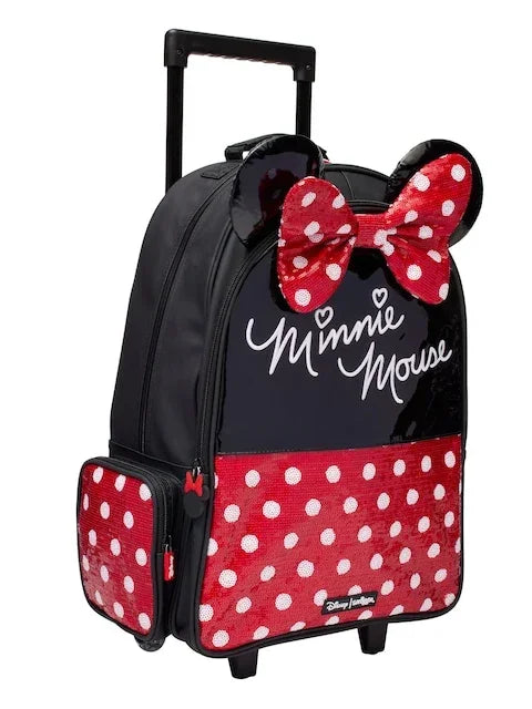 Smiggle Minnie Mouse 18inch kids trolley backpack - extendable handles and padded straps