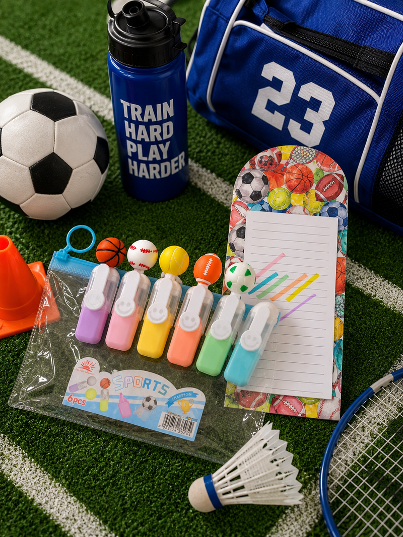 Sports theme highlighter set