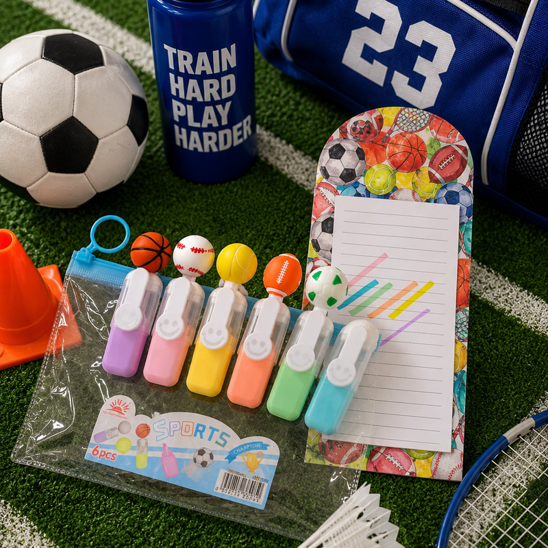 Sports theme highlighter set