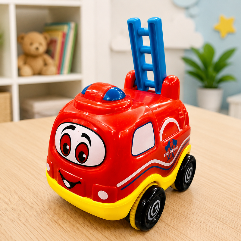 Cartoon rescue pull back car