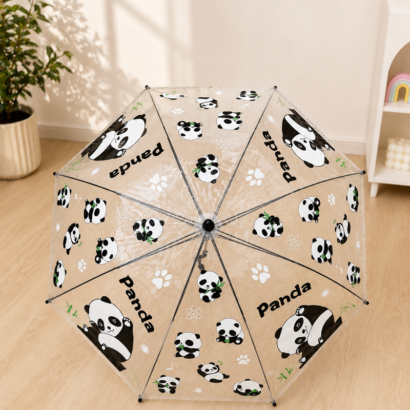 Panda transparent Korean umbrella