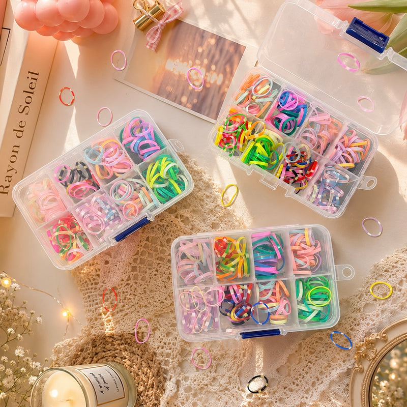 Mini colourful rubber band set