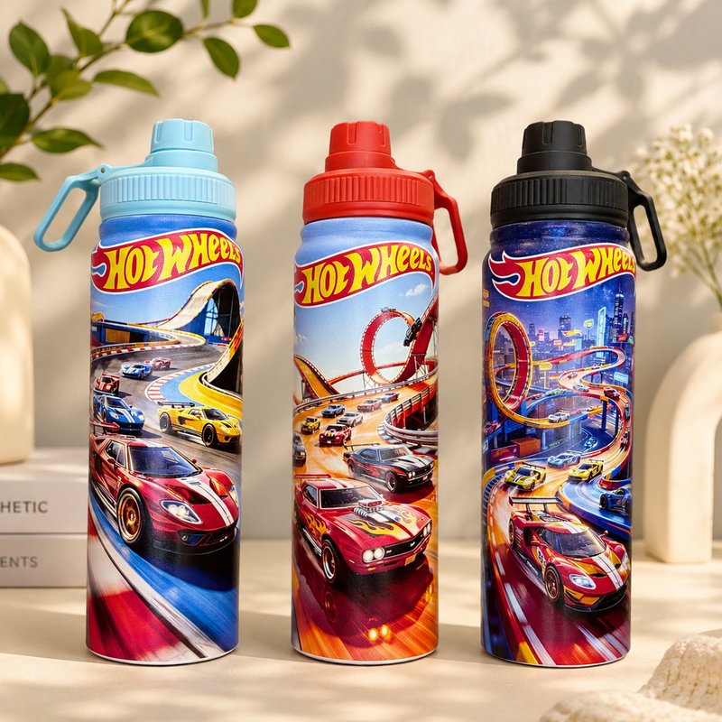 Hot wheels stainless steel insulated tumbler bottle (750 ML )