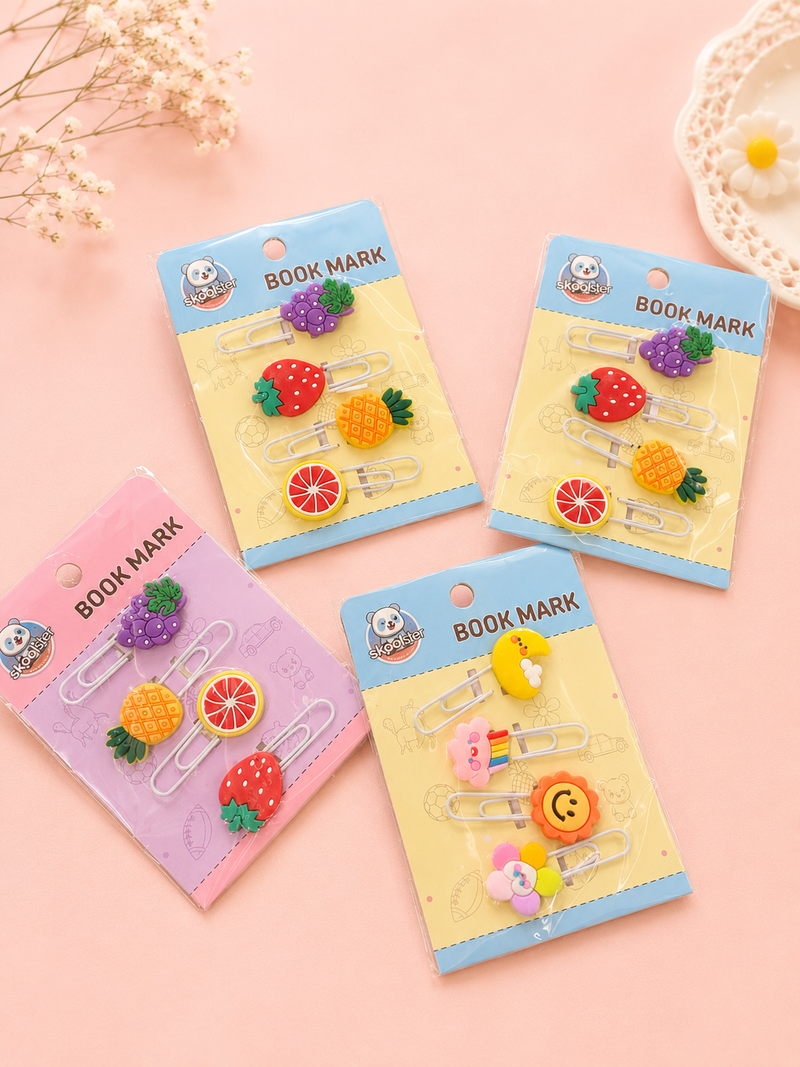 Fruity Bookmark clips set