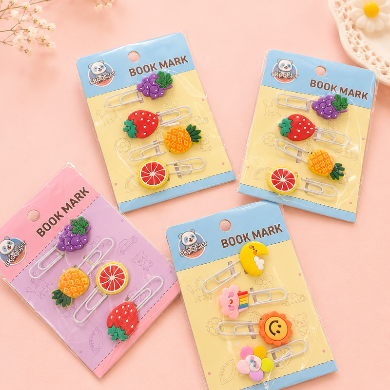 Fruity Bookmark clips set