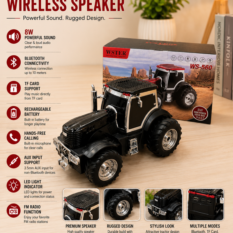 Tractor Bluetooth speaker