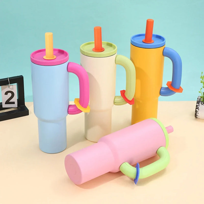 Pastel straw tumbler