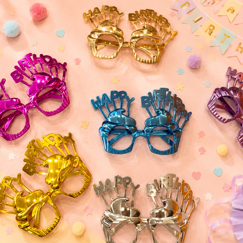 Birthday party glasses
