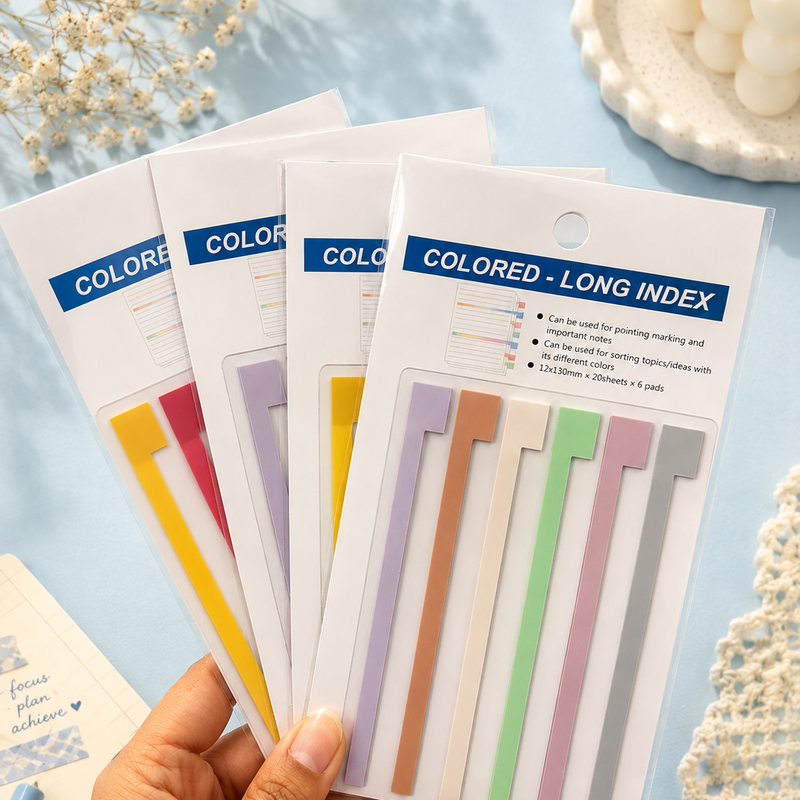 Long index sticky Notes