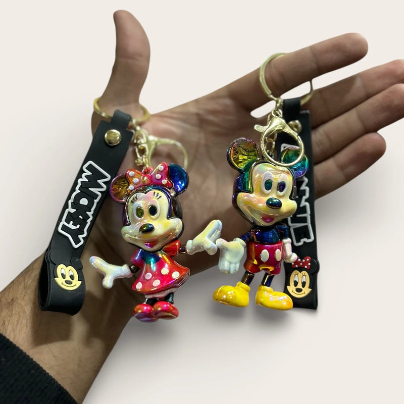 Premium holographic mickey keychains