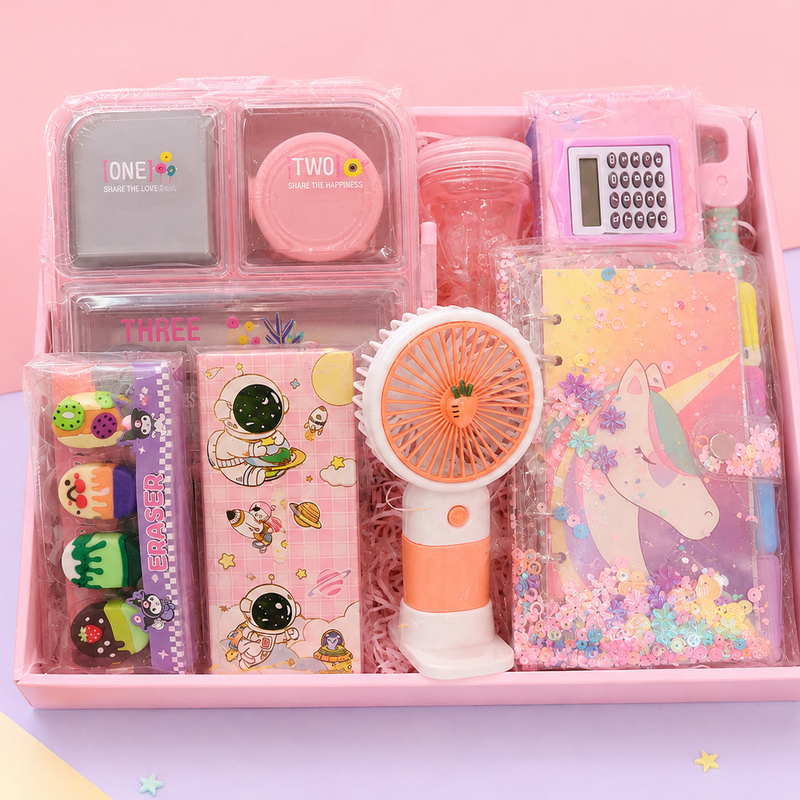 Pastel pink gift hamper