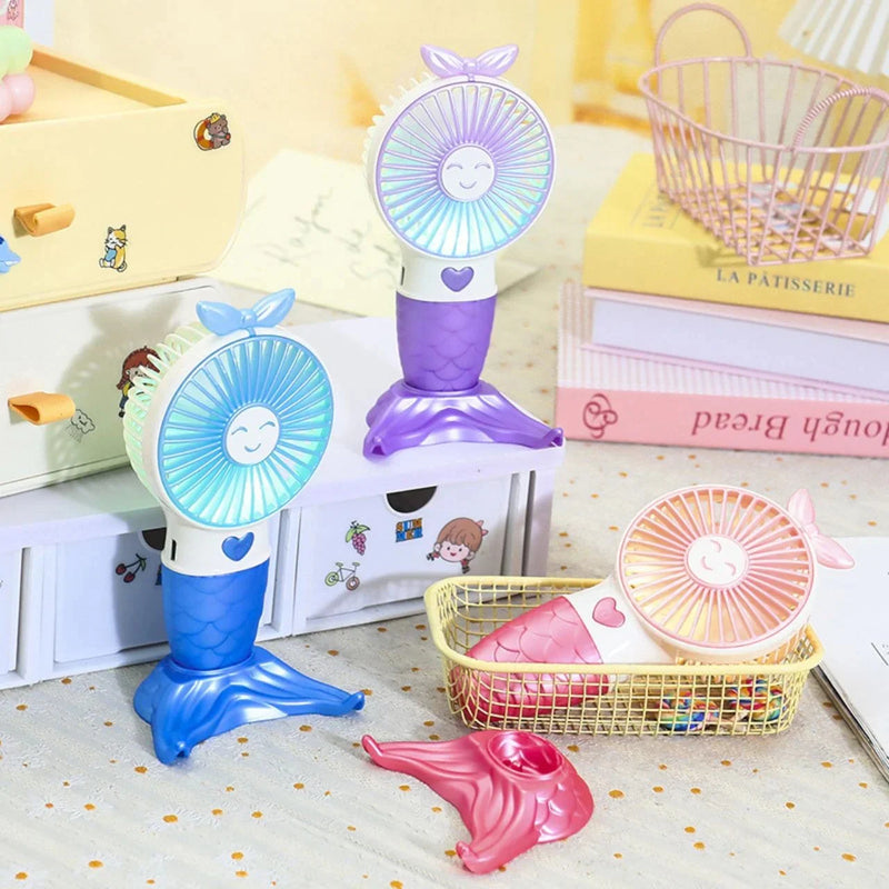 Mermaid style hand fan