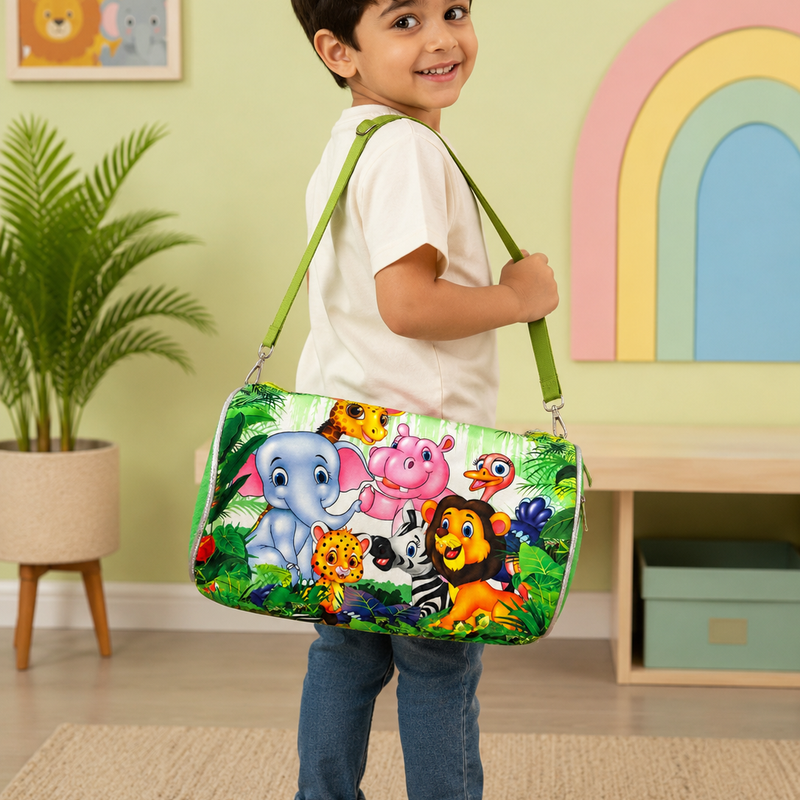 Jungle Animal theme duffle bags
