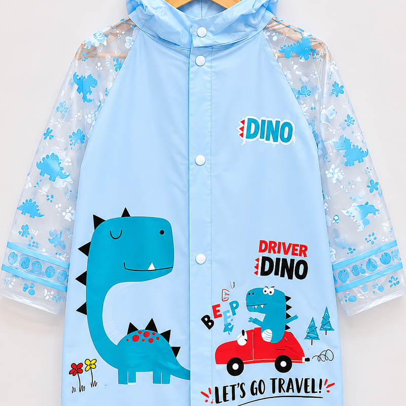 Little Dino raincoat for kids Size L ( Age 5-9 years )