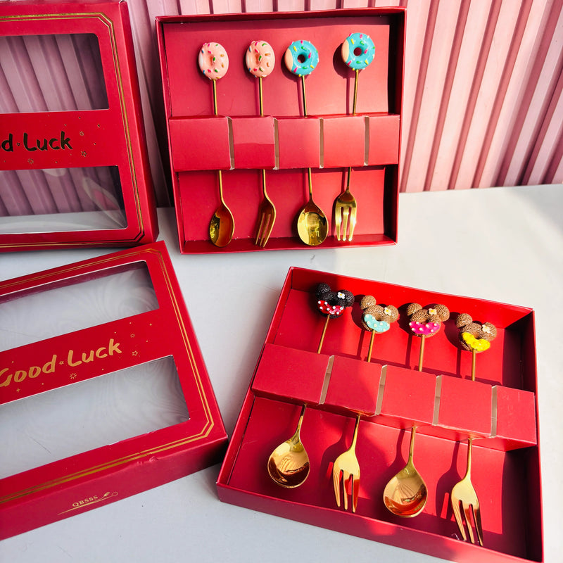 Donut cutlery set