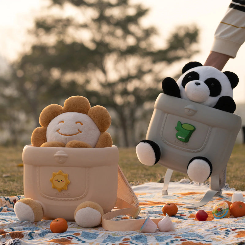 3D cute Muchi mu plush EVA school bag