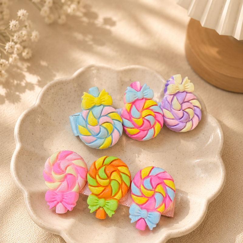 Candy hair clips ( set of 2 )