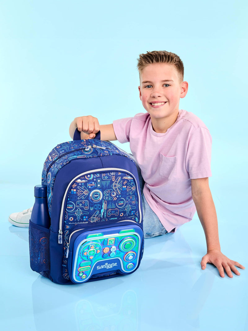 Smiggle Classic Play station Gaming kids backpack | Gamer theme