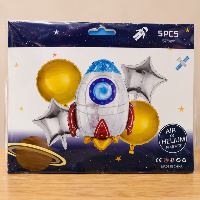 Space Astro theme foil balloons set