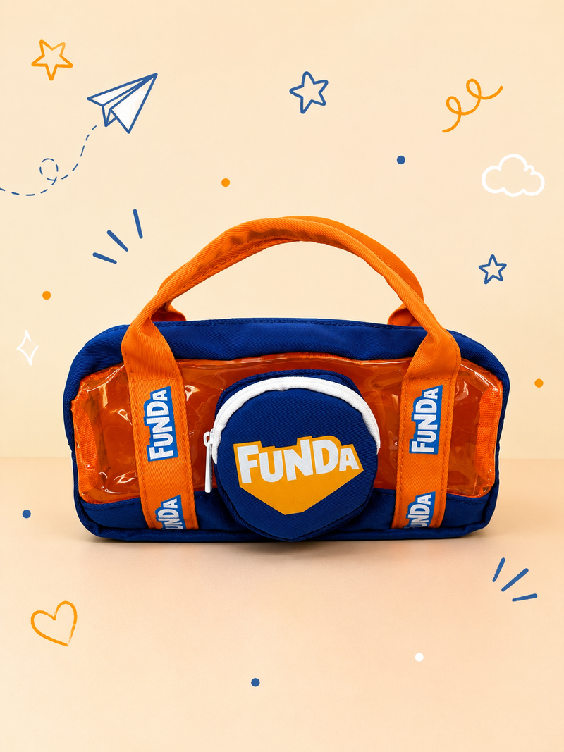 Fun bag style pencil pouches for kids