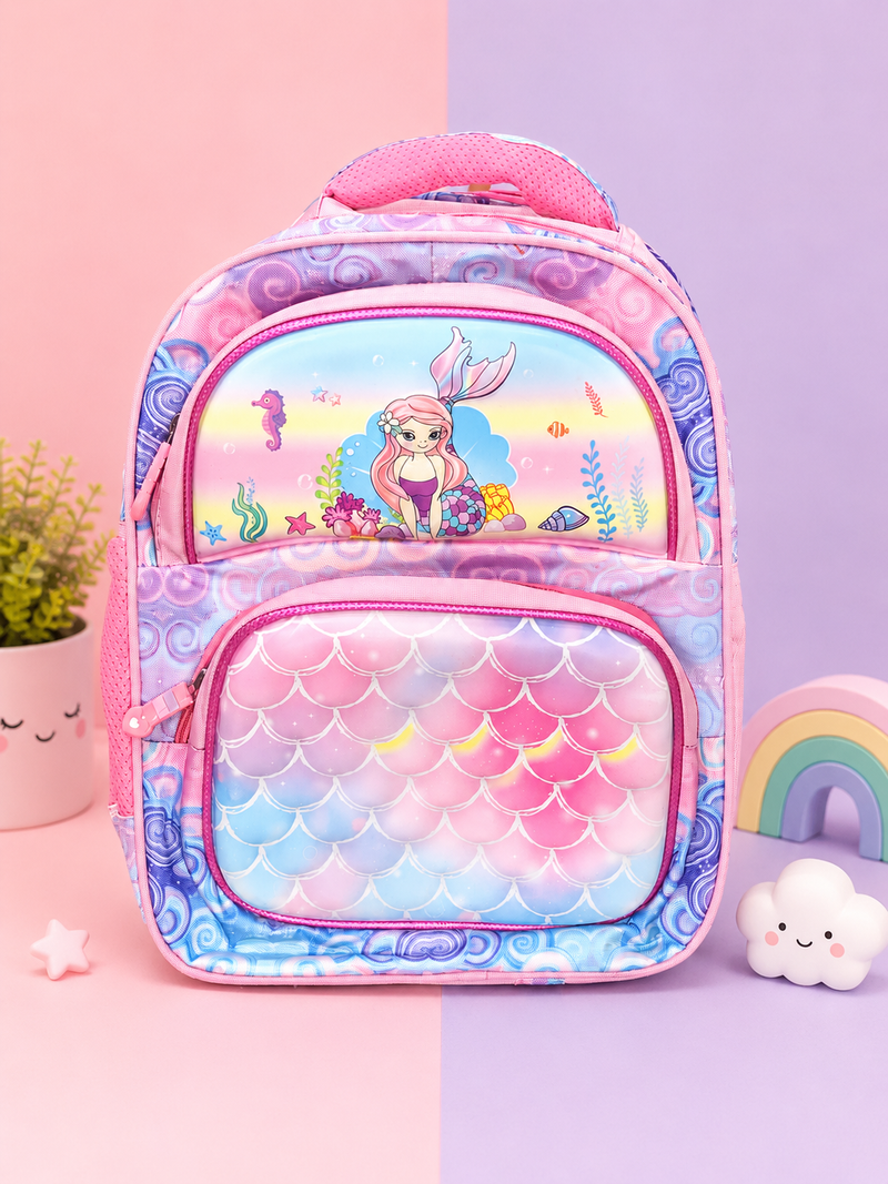 Mermaid ombré school bag ( 16 inch - 25 litre )