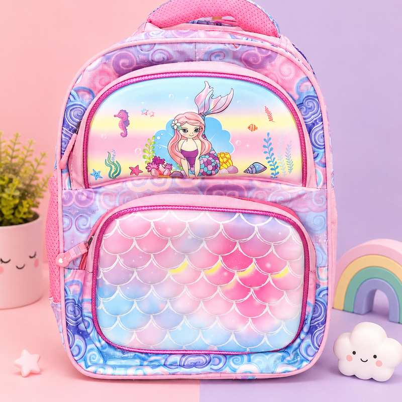 Mermaid ombré school bag ( 16 inch - 25 litre )