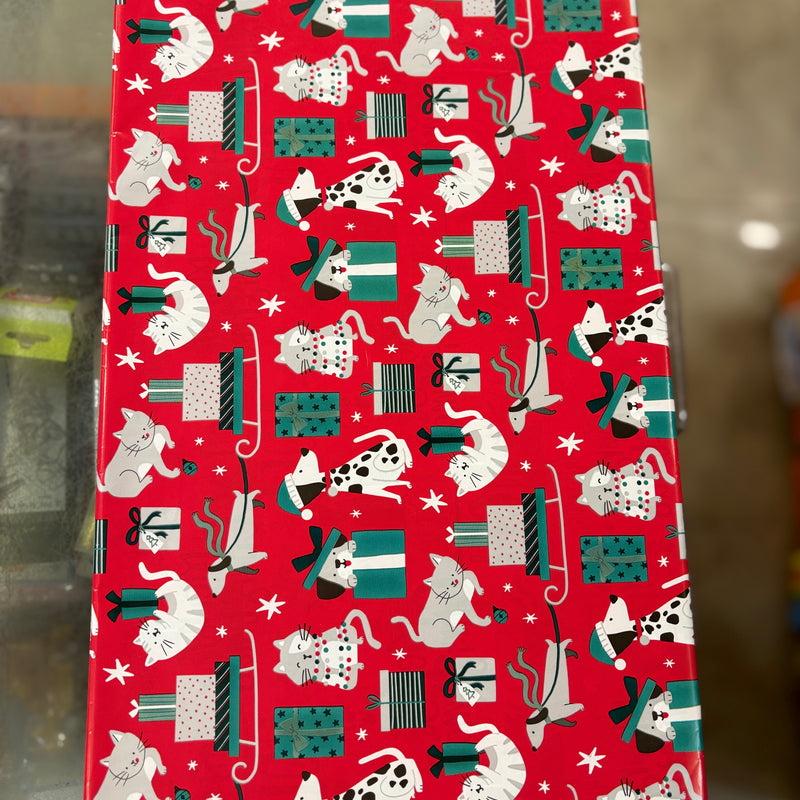 Paw lovers theme gift wrapping sheets ( set of 10 )